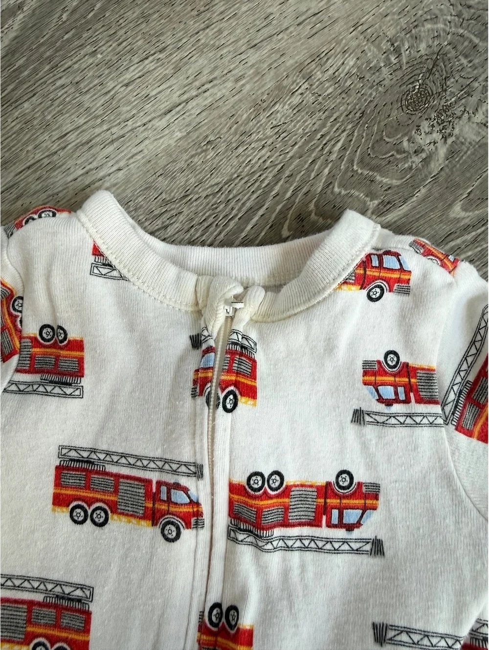 Old Navy 3-6 month Zippy Sleeper Fire Truck
